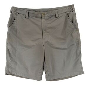 Under Armour Shorts Mens 40 Beige Chino Stretch Flat Front 10 Inseam Casual Golf